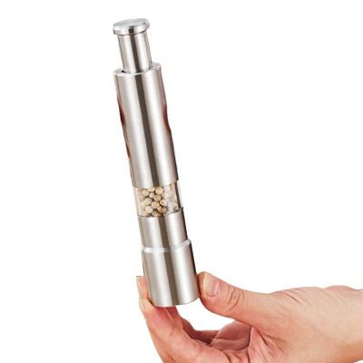 China Titanium Premium Salt and Pepper Grinder Set with Adjustable Ceramic Coarseness 76tr for sale