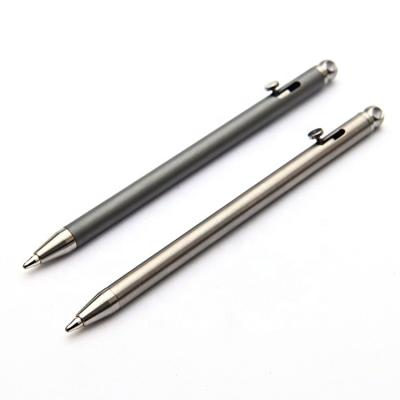 China Promotional Metal Pen Titanium Bolt Action Pen for Men and Women for sale