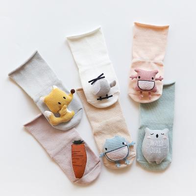 China Spring and Autumn Cartoon Doll Baby Socks QUICK DRY non-slip anti-slip baby bumps newborn floor socks for sale