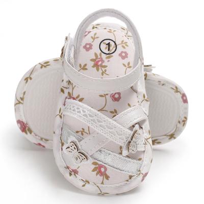 China Other Baby Infant Sandals Shoes Flower Print Babies Sandals Soft Sole Indoor Baby Shoes Summer for sale