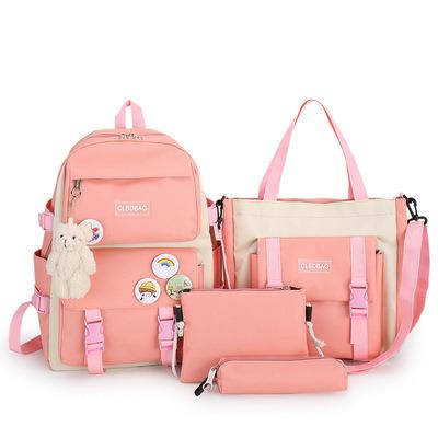 China Other Wholesale Low Price Backpack Bag School Sets Fancy Customize School Backpack Bag For Girls 4Pcs for sale