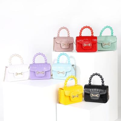 China 2022 high quality pearl color mini net red cute silicone jelly handbag for sale