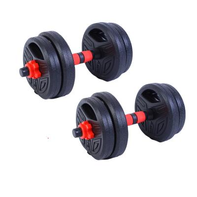 China Durable Multi-shape 3 in 1 Barbell Dumbbells Exercise 10KG 15KG 20KG 30KG 40KG Environmental Protection Cement Material Dumbbells for sale