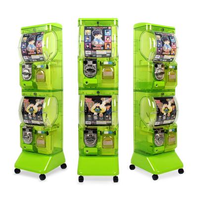 China Classic PP Tomy Translucent Vending Machine Toysstation Machine For Capsule Ball for sale