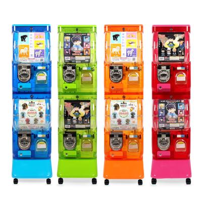 China Multi Colors PP Gumball Capsule Toy Dispenser Garcha Vending Machine Mindi Machine for sale