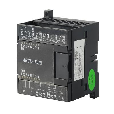 China ARTU-KJ8 series remote terminal unit of switch and relay signals output collect 8 switch signals and 8 relay signals output with rs485 for sale