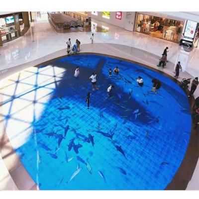 China China Indoor Virtual Dance Floor 3D Interactive Interactive Led Video Screen Display For TV Studios Gym Shops for sale