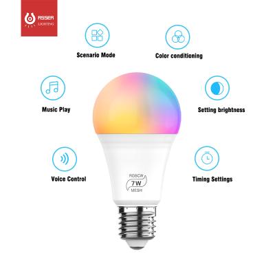 China High Quality Hotel E27 Wifi Smart Base Bulb Led Smart Bulb With BT for sale