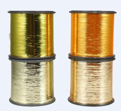 China High Tenacity HOT SELL M TYPE Metallic Yarn KR Gold SONA GOLD High Quality  Polyester Metallic Yarn 12 mic 1/69