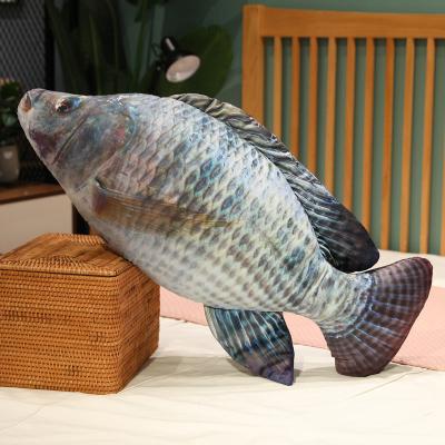 China Eco-friendly Realistic Plush Fish Toy Pillow Chew Bite Exercise Catfish Toy for sale