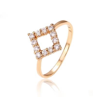 China 12503-Xuping CLASSICS Fashion Elegant Lady Party Square Shape Rings for sale