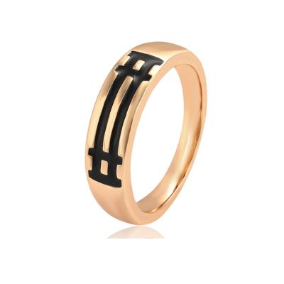 China CLASSIC 16549 Xuping Fashion Men's New Black Drip Charm Cross Ring With Free Shipping for sale