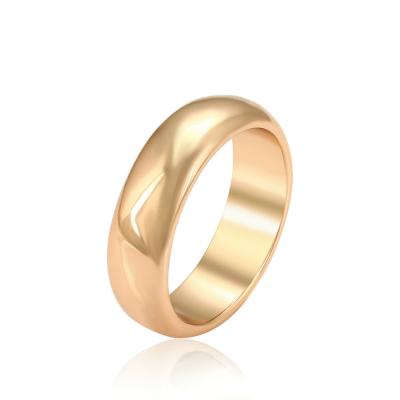 China A00674952 Xuping fashion jewelry simple, fashion, elegant, high-end, soft surface, 18K gold couple gift ring for sale