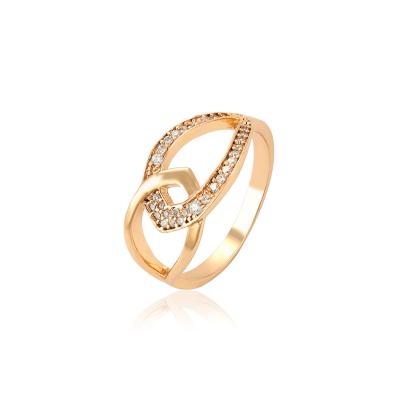 China Fashion 15217 gold ring xuping gram 18k gold the new latest 2 plated ring jewelry for sale