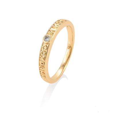 China CLASSIC 15643 Xuping gold cincin simple jewelry fashion ring for ladies for sale