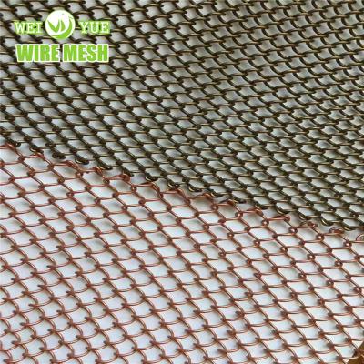 China Decorative Aluminum Metal Mesh Curtain Chain Drapery Fabric of High Quality Corrosion Resistance for sale