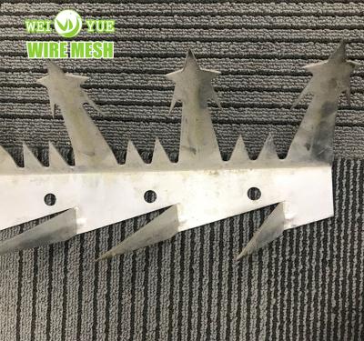 China Hot sale stainless steel wall barrie metal wall spikes top wall spikes for sale