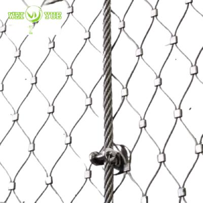 China Flexible Woven Stainless Steel Wire Rope Bracelet Stainless Steel Wire Rope Mesh Fence for sale