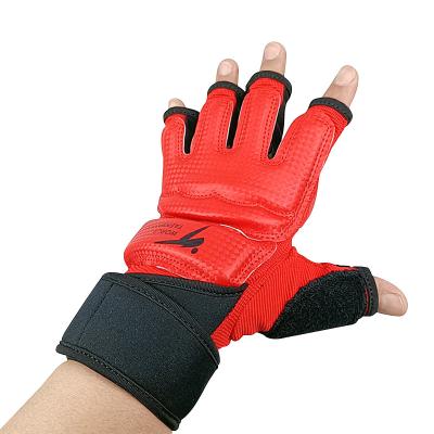 China Easy To Clean 2022 NEW China Factory Customize Colorful Red Blue White Black Gold Muttahida Majlis-e-Amal Taekwondo Taekwondo Hand Gloves for sale