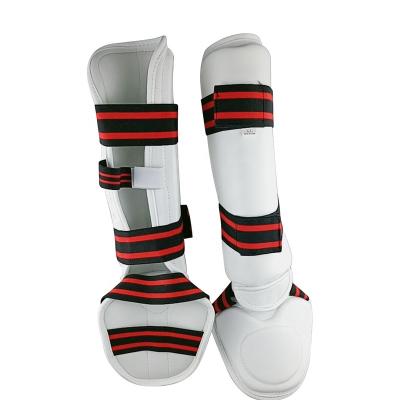 China Easy To Clean 2022 NEW Style WTF White Shin Instep Guard Protector WTF Taekwondo TKD for sale