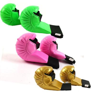 China Easy To Clean Custom Large Foam WKF Training Boxing Karate Hand Pads Colorful Gloves for sale