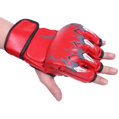 China Easy To Clean OEM Very Cheap Shorts Finger Martial Arts Training Boxing Sanda Boxing Muttahida Majlis-e-Amal Gloves for sale