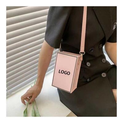 China Hot Sale Tiktok Trend China Xinyu Style Alibaba Purse Bag Box Shaped Purse PU Leather for sale