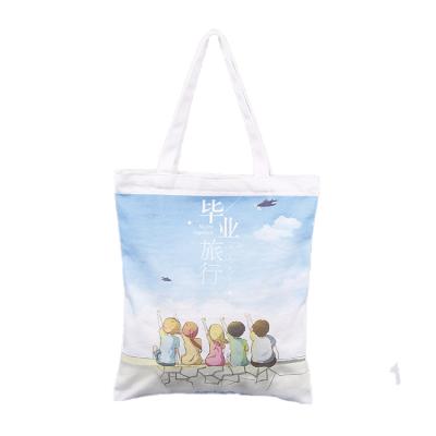 China 100% Eco-friendly Cotton Beach Fashion Women Boutique Blank Tote Blank Shopping Bag for sale