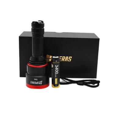 China SPERAS High Lumen Outdoor Camping Hiking Walking Hunting Powerful Waterproof Flashlights Hunting Light Red Spot Light Hunting Zoomable Hunting Flashlight for sale