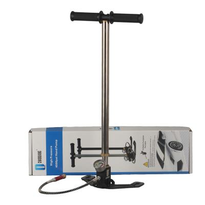 China High efficiency pcp 4500psi high pressure air compressor 300bar hand pump for hunting,tank,pcp gun for sale