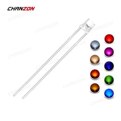 China DIY Hobby/Super Bright Orange PCB Flat Surface Lamp/Arduino Diode/Spare/Project 3mm LED DIP UV Green Blue Yellow Red Hot White Pink 3mm Light Emitting Diodes for sale