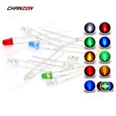 China DIY Hobby/DIP Blinker 3V RGB White Round PCB/Arduino Red Blue Green Yellow Lens/Replacement/Project 3mm LED Blinker Diode 3mm Lamp Blinker Light Emitting Diode for sale