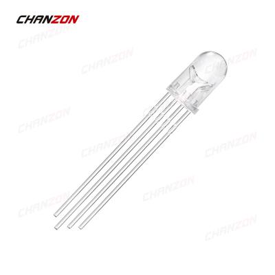 China DIY Hobby/Color 4 Pin 3V Multicolor PCB/Arduino Diode/Spare 3 Common Cathode/Project 5mm RGB LED Tri 5mm Clear Round DIY DIP Bright Light Emitting Diodes for sale