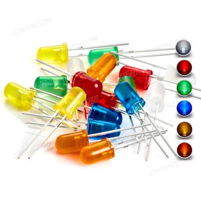 China DIY Hobby/PCB/Arduino Blue Yellow Green Orange/Spare/Project 60pcs 5mm LED Kit Pack Diffused White Red 5mm Round PCB Lamps Light Emitting Diode Assortment Set for sale