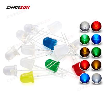 China DIY Hobby/Green Blue Yellow Red White PCB/Arduino Diode/Spare/Project 8mm LED Clear Widespread Round Lens 2V 3V Super Bright DIP Lamp 8 Light Emitting Diodes millimeters for sale