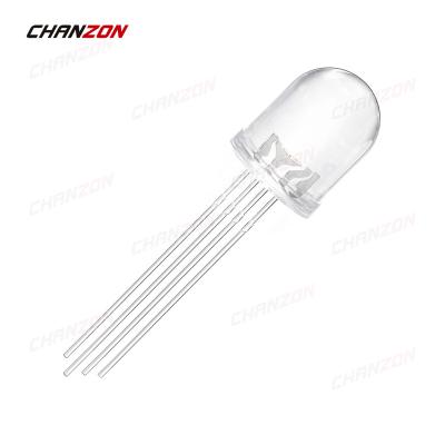 China DIY Hobby/DC 3V Pin Color 4 Anode 3 Multicolor Common PCB/Arduino Diode/Spare/Project 10mm RGB LED Tri 10 Clear DIP DIY Round Bright Light Emitting Diodes millimeters for sale