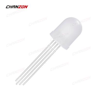 China DIY Hobby / 10mm 4 Pin LED Diode 3 Pin Diffused Color / Multicolor Common Arduino / Spare Anode 3 Pin / Project RGB Tri 10 mm Round DIY DIP Light Emitting Diodes for sale