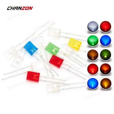 China DIY Hobby / DIP 2x5x7 mm Super Bright Light Emitting Diode Square Lamp Orange Green Blue Yellow Red White PCB Diode / Arduino Rectangle LED / Replacement / Project 2x5x7mm for sale