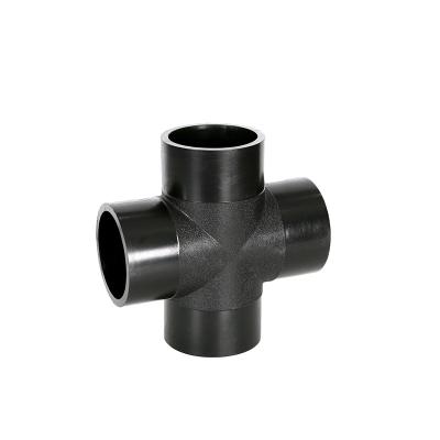 China Water Supply China Manufacturer 100% New Material HDPE PE100 Pipe Butt Fusion Cross for sale