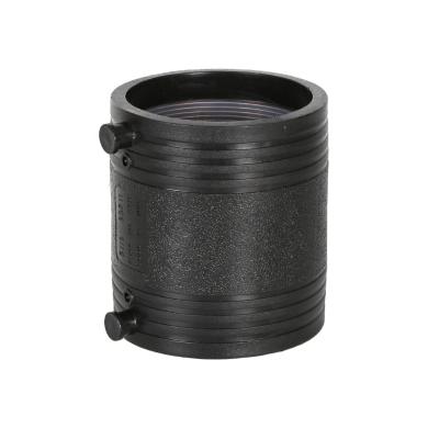 China 90mm Corrosion Resistant HDPE Fusion Coupler Union Joint HDPE Electrofusion Pipe Fittings for sale