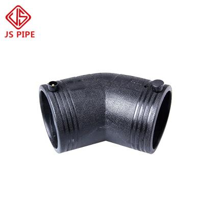 China Wholesale Water Supply PE Fittings Polyethylene HDPE Fittings Electrofusion 45 Degree Elbow for sale