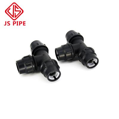 China Water Supply Irrigation PE Compression Fittings HDPE Fittings PP Fittings for sale