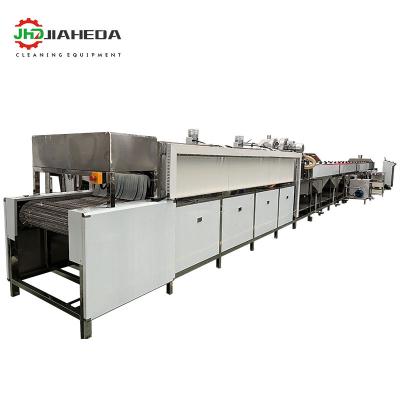 China Industrial Parts Cleaning Ultrasonic Cleaning Machine Industrial Conveyor Stamping Parts Degreasing Ultrasonic Cleaning Spray Piping Manufacturers for sale