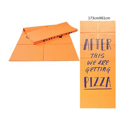 China Hot Sale Eco-Friendly Personalized Print Design Foldable Yoga Pads Folding Yoga Fitness Mats for sale