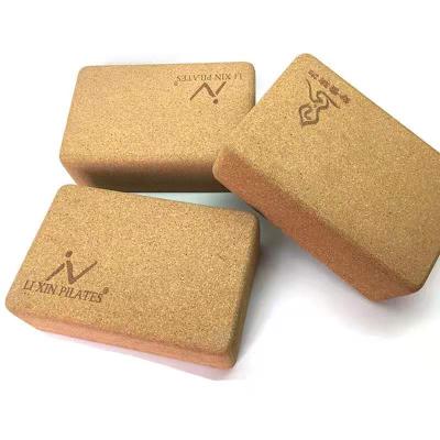 China Sustainable FSC Certificated Cork Yoga Block Yoga Brick Natural Organic Renewable for Advanced Yogis for sale