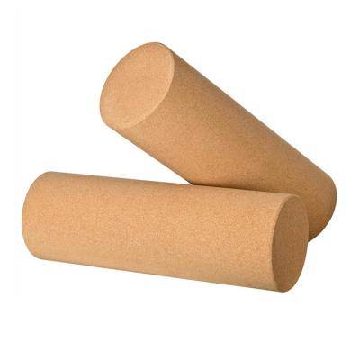 China Cheap Cost Unbreakable Cork Roller Yoga Massage Roller Natural Organic With Csutom Branding Logo for sale