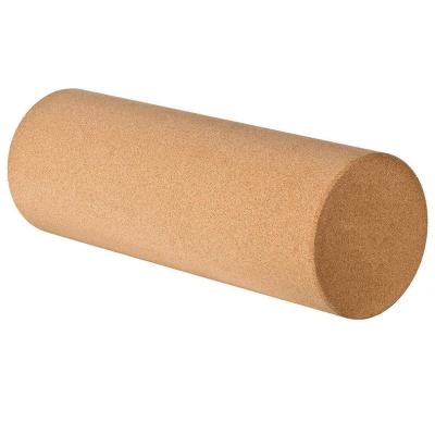 China Cheap Cost Exercise Yoga Roller Cork Massage Roller Deep Tissue Natural Eco-friendly Relief Unbreakable for sale