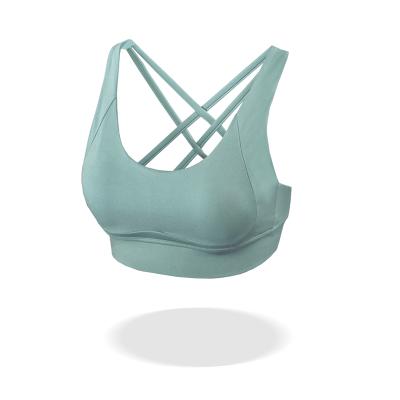 China High Quality Custom Made Breathable High Quality Durable Quick Dry Spandex Or Nylon Sports Fitness Yoga Bra for sale