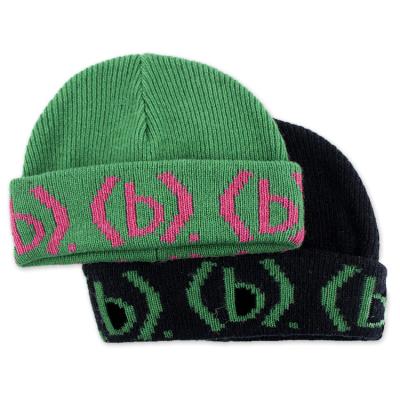 China COMMON Qianzun High Quality Adult Short Cuff Acrylic Jacquard Custom Beanie Hat for sale