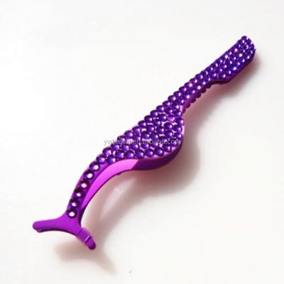 China Bling Bling Eyebrow Hot Selling Faux Stone Eyebrow Tweezers for sale